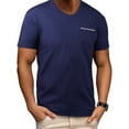 thumbnail image 3 of LTTVQM Men's T-Shirts 2026 Summer Spring V-Neck Short Sleeve Basic Tees Shirts Solid Color Casual Clothes with Pocket Navy L, 3 of 6