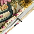 thumbnail image 4 of Juego de funda de edredón Stay Wild con girasoles y mariposas, tamaño king y queen, 3 piezas, 1 funda de edredón y 2 fundas de almohada con cierre de cremallera, 86 x 70 pulgadas, 4 of 8