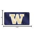 thumbnail image 6 of Washington Huskies Purple Mirrored Laser Cut License Plate Laser Tag, 6 of 8