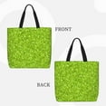 thumbnail image 2 of Xecao Lime green glitter for​Reinforced Shoulder Tote Bag Scratch-Proof Design Spacious Organizer Crossbody Carry Daily Commute Must-Have, 2 of 7