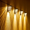 thumbnail image 3 of Kraoden Solar Fence Lights, LED Solar Powered Wireless Wall Lights IP65 Breathing Constant Mode, Automatic Solar Patio Lamps for Front Door, Pool, 3 of 10