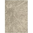 thumbnail image 3 of SAFAVIEH Bella Ethelyn Abstract Sunburst Wool Area Rug, Winter Taupe, 6' x 9', 3 of 7