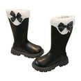 thumbnail image 2 of Kureaily Girls Winter Boots Fashionable Long Calf High Lined Zip Up Casual Outdoor Booties For Kids Age 4 13 Years 12.5-13 Years, 2 of 5