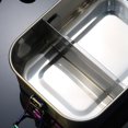thumbnail image 2 of Fiambrera hermética del metal de la caja de Bento del acero inoxidable con la fiambrera desprendible del divisor para los niños A Hy, 2 of 5
