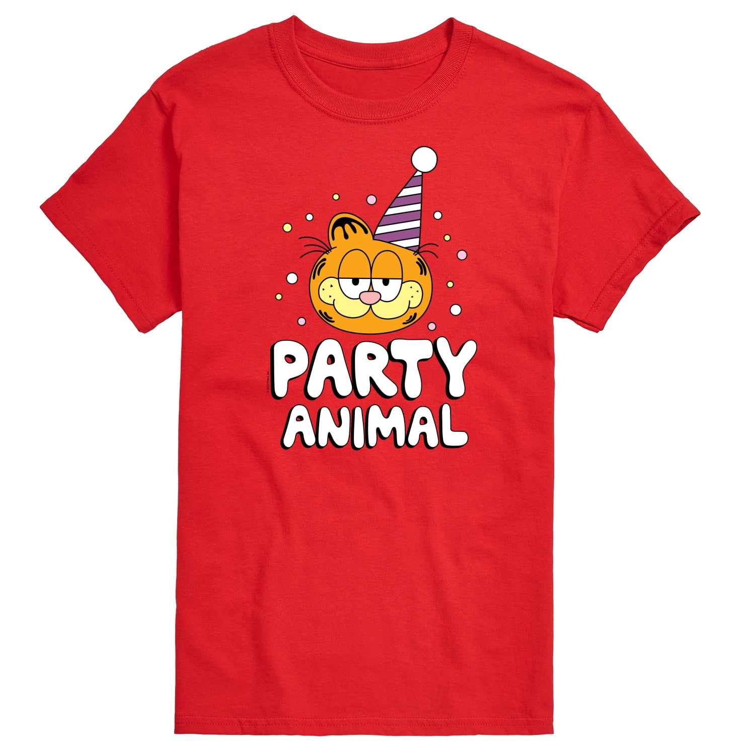 Garfield Garfield Party Animal Men's Short Sleeve Graphic TShirt