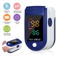 thumbnail image 1 of Oxímetro de pulso portátil con pantalla LED a color, diseño compacto en azul, mide saturación de oxígeno y frecuencia cardíaca, apagado automático en 8 segundos, ideal para uso personal y familiar., 1 of 6