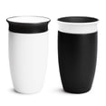 thumbnail image 1 of Sippy Cup Munchkin Miracle 360 para niños pequeños, 300 ml, paquete de 2 unidades, color blanco y negro, 1 of 8