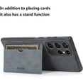 thumbnail image 4 of for Samsung Galaxy S22 Ultra Case, Slim PU Leather Wallet Case Credit Card Slot Holder Lightweight Protective Case with Kickstand for Samsung Galaxy S22 Ultra (Gray), 4 of 11