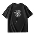 thumbnail image 6 of MEZZALL Children Kids Girls T-Shirt Short Sleeve Tshirts Summer Oversized Tops Casual Crewneck Basic Tees, Black, 5-6, 6 of 6
