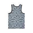 thumbnail image 2 of Mens Graphic Tank Top Muscle Workout Beach Sleeveless Shirt, Dollars, Size: XL, Spicy Tuna, 2 of 4