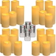 thumbnail image 4 of Set de 24 velas impermeables sin llama para exteriores YOROXRG, 4 of 8