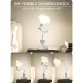 thumbnail image 3 of Flower Table Lamp,LED Reading Light Bedside Vintage Flower Night Light,3 Colors Modes Kawaii Bedside Lamps Decor,Living Room Bedroom Room Lighting Table Lamps Home Decoration (White), 3 of 6