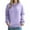 Purple, variant on Oversized Sweaters for Women Heart Print Long Sleeve Hoodie Casaul Fall Pullover Tops with Pockets Khaki 2XL