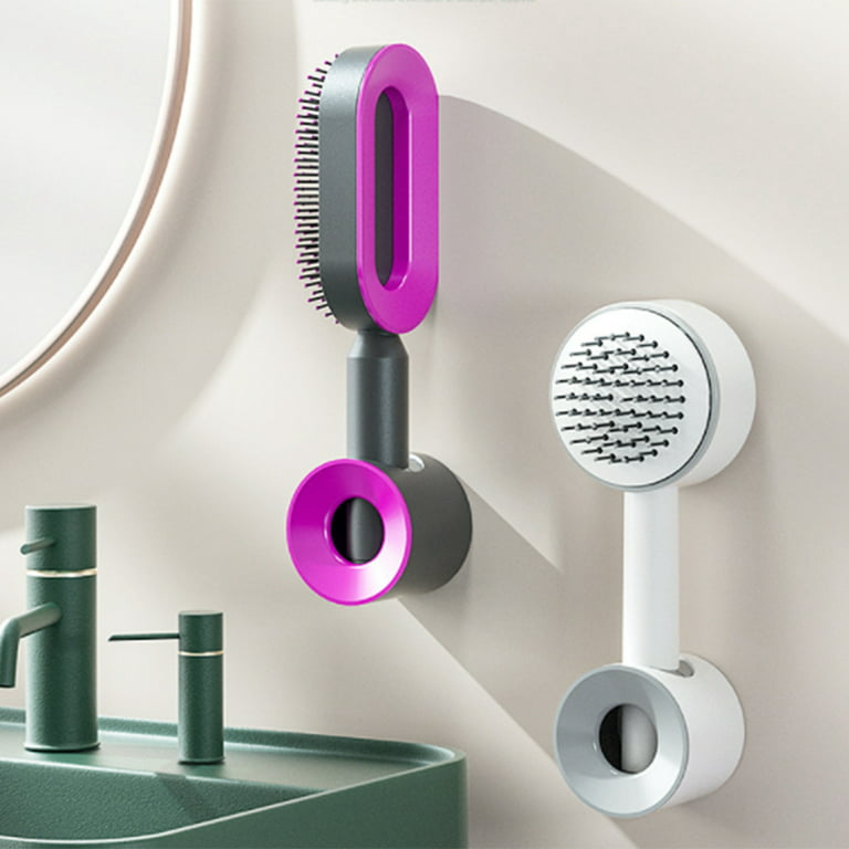 Aosijia Self Cleaning Hair Brush Massager Comb Brushes Detangling Anti  Static Hairbrush Cleaner for Men and Women 