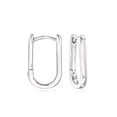 thumbnail image 3 of Pure Collection by Ross-Simons 0.15 ct. t.w. Diamond Paper Clip Link Removable Drop Earrings in Sterling Silver, Women's, Adult, 3 of 6