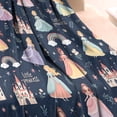 thumbnail image 3 of Dark Blue Little Princess Pattern Blanket,Comfortable Soft Flannel Throw Blanket,All Season,Warm Lightweight Blankets for Sofa Bed Couch Living Room Chair,30"x40", 3 of 4