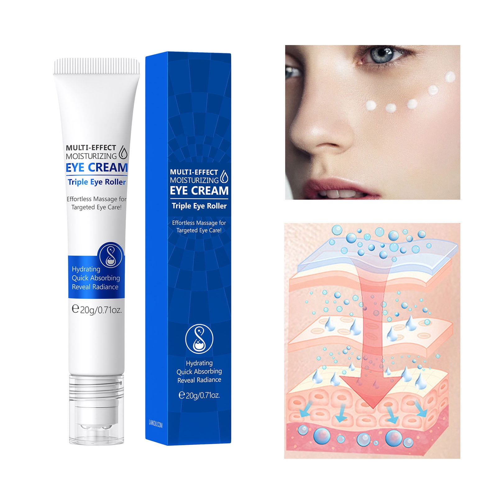 2pcs Cayman Eye Cream, Repair Eye Cream with Natrual Crocodile Oil