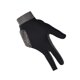 thumbnail image 4 of 1pc Guante de billar de tres dedos Guante de mano izquierda elástico antideslizante de silicona - Talla M (Negro), 4 of 5