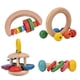 thumbnail image 2 of Juguetes seguros para bebés, 4 piezas de sonajeros de madera seguros para bebés, juguete de agarre, juguetes educativos musicales tempranos, los mejores de su clase, 2 of 10
