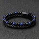 thumbnail image 5 of Fiudx Pulsera de Piedra Volcánica con Cuentas de Ágata y Beneficios para La Salud., 5 of 5