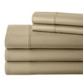 thumbnail image 4 of Split Queen Sheet Set 28" EXTRA DEEP POCKET, 700-Thread-Count 100% Egyptian Cotton 5 PC Taupe, 4 of 9