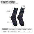 thumbnail image 2 of Honeii Copper-Gold Gloss Outline Rose Print Adult Socks,Crew Socks,Casual Calf Socks,Daily Wear Socks for Men & Women, Perfect for Sports, Casual and Everyday Use, 2 of 6