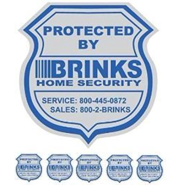 1 Home Security Yard Sign and 5 Security Stickers Decals