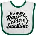 thumbnail image 3 of Inktastic Im a Happy Ray of Sunshine with Happy Sun Boys or Girls Baby Bib, 3 of 4