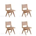 thumbnail image 1 of Manhattan Comfort 2-DCCA03-NA Hamlet Dining Chair, Nature Cane - Set of 4, 1 of 3