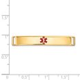 thumbnail image 2 of 14K Yellow Gold Epoxy Enameled Medical ID Ctr Plate # 818, 2 of 2