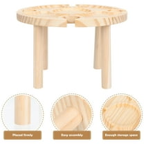 WHAMVOX  Wooden Dining Table Outdoor Picnic Foldable Dinner Tables Khaki