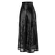 thumbnail image 3 of WILLBEST Pantalones Casuales para Mujer con Bolsillo de Lentejuelas, Pierna Ancha, Sueltos, con Cremallera, para Uso Diario y Comodidad. Grande, 3 of 5