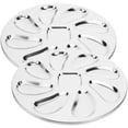 thumbnail image 3 of 2Pcs Multi-function Oyster Trays Convenient Serving Plates Stainless Steel Serving Trays Kitchen Accessory, 3 of 4