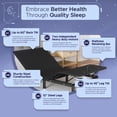 thumbnail image 4 of Celestial Aurora Adjustable Bed Base (Frame) + 8 inch Gel Memory Foam Matt (Firm), Easy Assembly, Head and Foot Lift, Zero Gravity, Memory Positions, CertiPUR-US Bed - TwinXL, 4 of 7