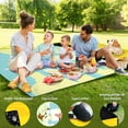 thumbnail image 3 of Picnic Blankets Beach Blanket 80" X 60" Extra Large Waterproof Camping Blankets Portable Outdoor Mat 3-Layer blanket for Beach, Hiking, Park, Music Festival, Grass Lawn,Travel, 3 of 6