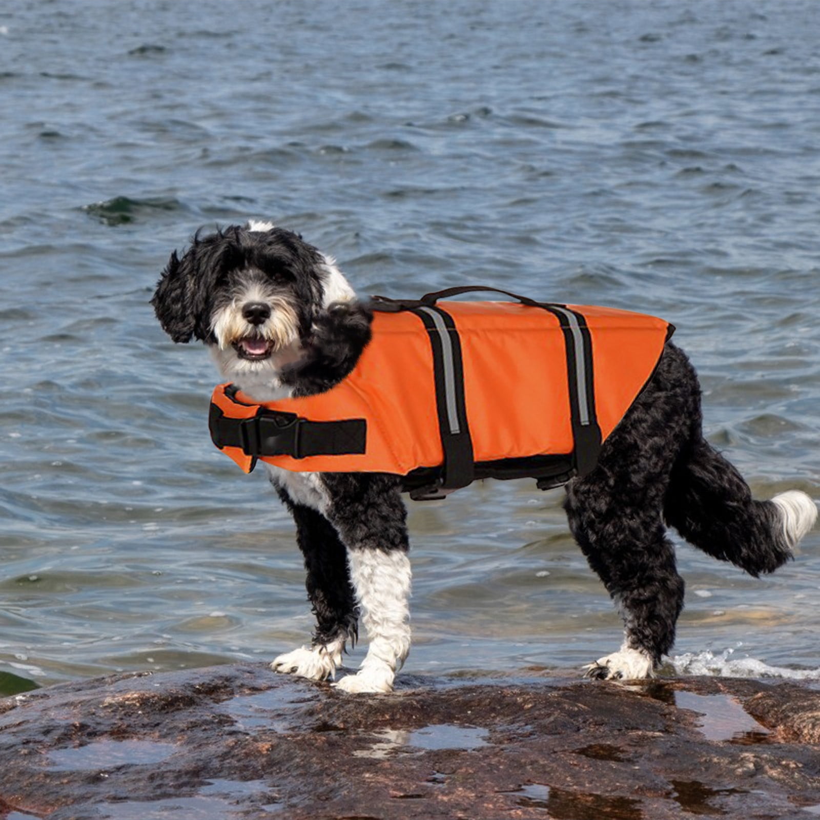 Frostluinai Dog Life Jacket Vest Saver Safety Swimsuit Preserver， Dog