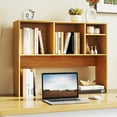 thumbnail image 2 of Costway Computer Desktop Bookcase Countertop Storage Bookshelf Organizer with 4 Cubbies, 2 of 10