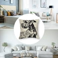 thumbnail image 5 of Throw Pillows Cover Dog Playful Schnauzer Puppy Animals Wildlife Nature Drawing Fur Silhouette Beard Shaggy Black Canine Cushion Case for Fall Home Decor, 5 of 7