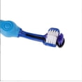 thumbnail image 1 of 2 cepillos de dientes de 3 lados para mascotas, cepillo adicional para perros, mal aliento, sarro, cuidado de los dientes, limpieza bucal para perros y gatos, 1 of 3