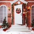 thumbnail image 3 of Letrero De Puerta Colgante De Navidad Con Letra Joy, Corona De Placa De Casa Hermosa, Decoración De Corona De Navidad Exquisita Para Entrada De Porche Monstrate HA016991-00, 3 of 7