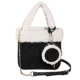 thumbnail image 5 of Bolso de mano a juego para mujer, bolso bandolera de moda para otoño e invierno, bolso retro con cadena bonita, bolso de peluche, 5 of 5
