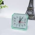 thumbnail image 2 of Yesbay Bed Travel Mini Portable Compact Square Quartz Beep Table Silent Alarm Clock-Green, 2 of 6