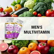Bcuelov Mens Multivitamin and Multimineral Capsules Complete Daily Support with Vitamins B12 A D C Zinc Magnesium 120 Softgels