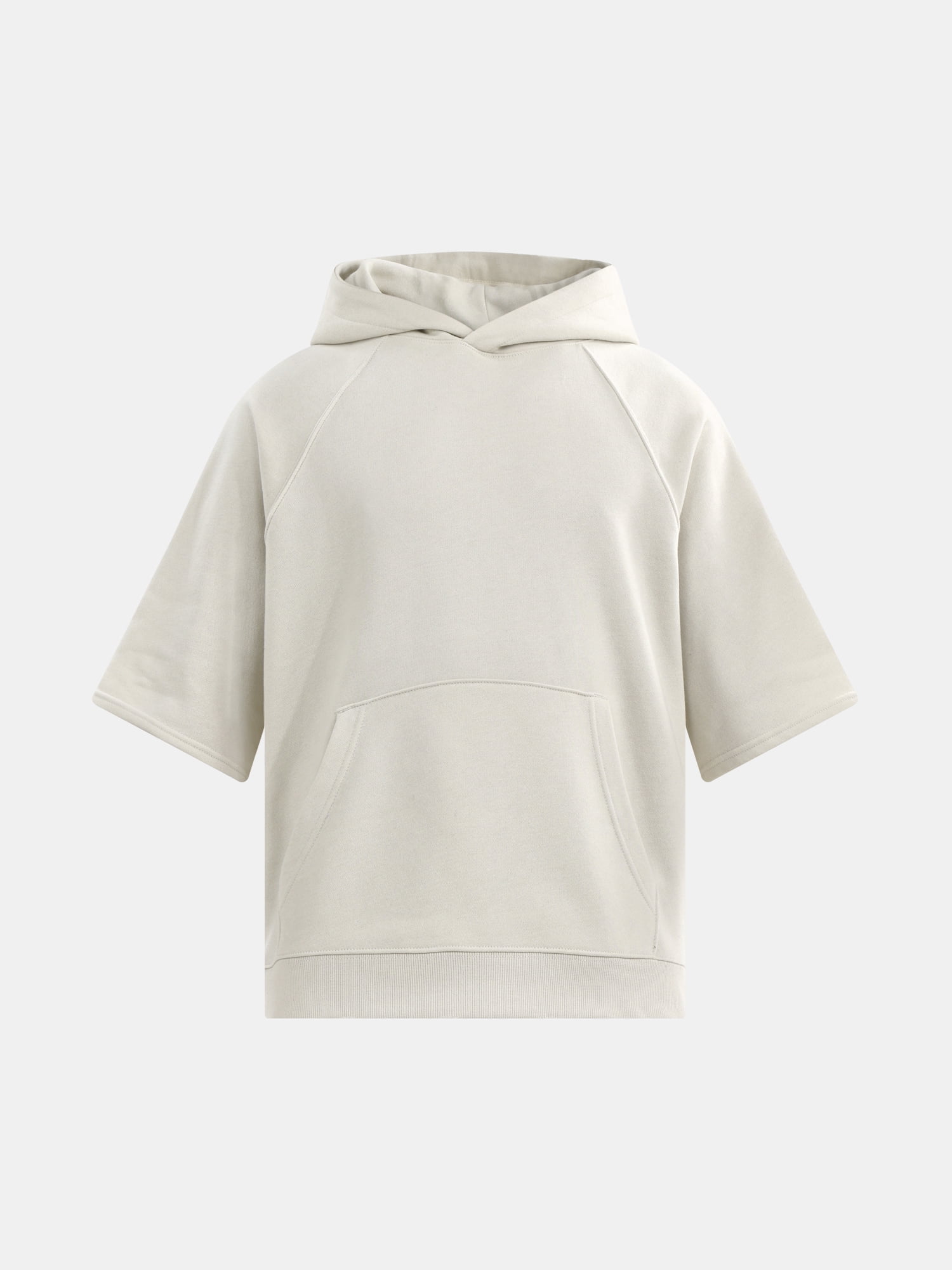 No Boundaries French Terry Pullover Hoodie with Short Sleeves, Men's and Big Men's