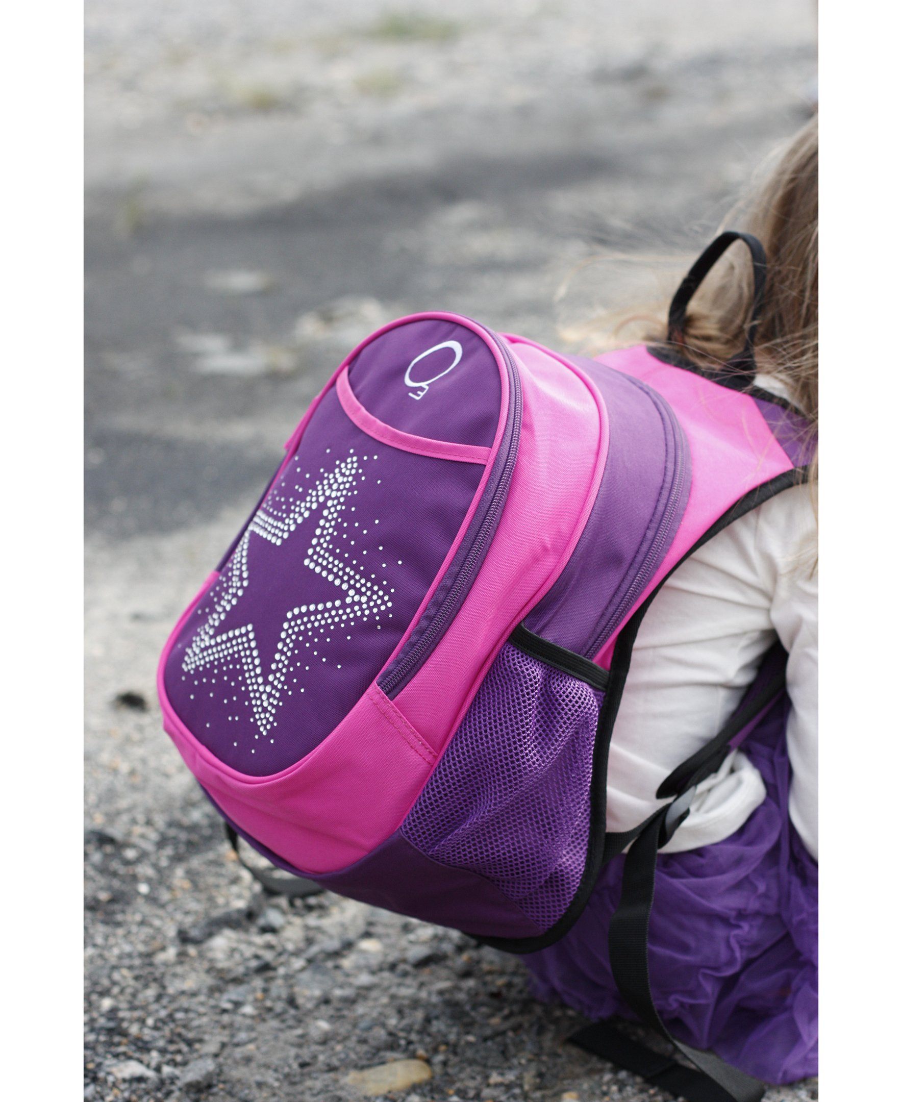 O3KCBP003 Obersee Mini Preschool All-in-One Backpack for Toddlers and Kids with integrated Insulated Cooler | Bling Rhinestone Star - image 2 of 5