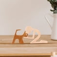 thumbnail image 3 of Hadanceo Family Name Puzzle Cute Pet Loving Statues Family Unity Keepsake Home Decoration Wooden Puzzle Ornaments, 3 of 6