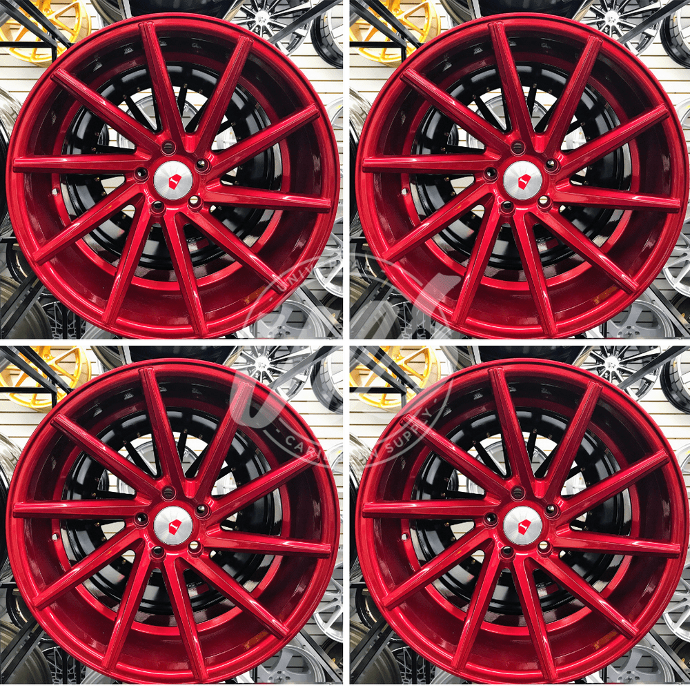 NEW 20 inch x 8.5 Alloy Wheels Rims Bolt Pattern 5x114.3 Red Machined