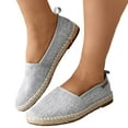 thumbnail image 3 of Sngxgn Women’s Ballet Flats Slip On Casual Shoes(Grey,39), 3 of 8