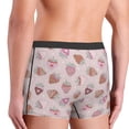 thumbnail image 3 of Uemuo Strawberry Cake Pattern Men's Boxer Briefs,Trunk Anti-Chafing,Comfortable, Durable, and Stylish Underwear-X-Large, 3 of 9