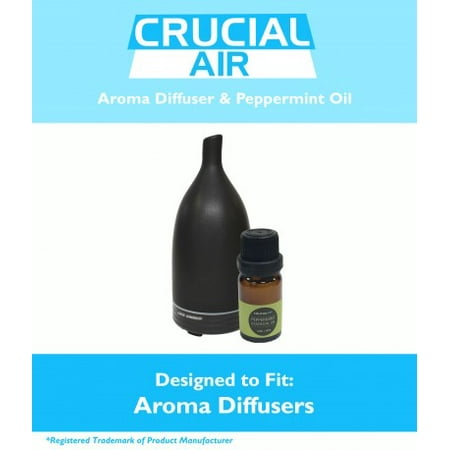 Advanced Aromatherapy - Aromatherapy Diffuser: Advanced Essential Oil Nebulizer & Peppermint Oil (10ML)